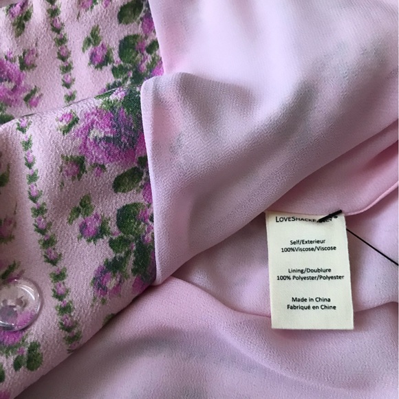 NWT LoveShackFancy Moonstone Double Breasted Crystal Buttons Floral Dress M - Picture 8 of 17